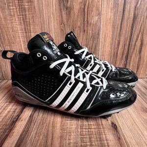 Adidas Team Signature 619 Mens Football Cleats Reggie Bush Black White Size 10.5